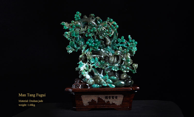 Chinese Master of Arts and Crafts  Wu Yuanquan  Jade Carving