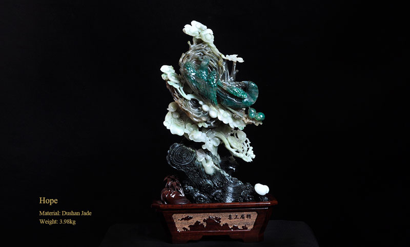 Chinese Master of Arts and Crafts  Wu Yuanquan  Jade Carving