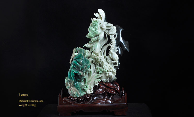 Chinese Master of Arts and Crafts  Wu Yuanquan  Jade Carving