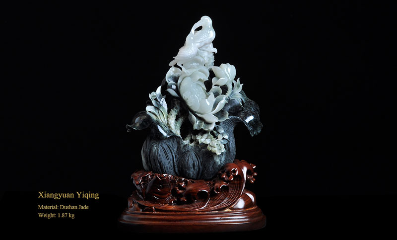 Chinese Master of Arts and Crafts  Wu Yuanquan  Jade Carving