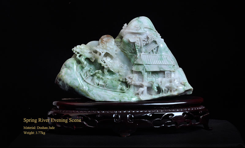 Chinese Master of Arts and Crafts  Wu Yuanquan  Jade Carving